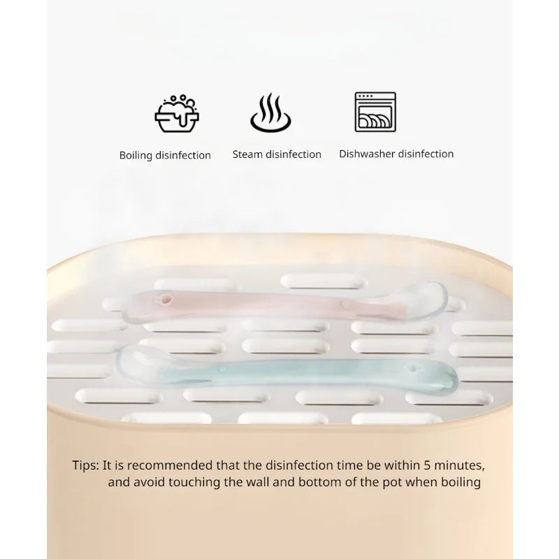 The best spoon according to all reviews Soft Silicone Baby Spoon – Tall & Wide for Easy Feeding | Feeding Tableware