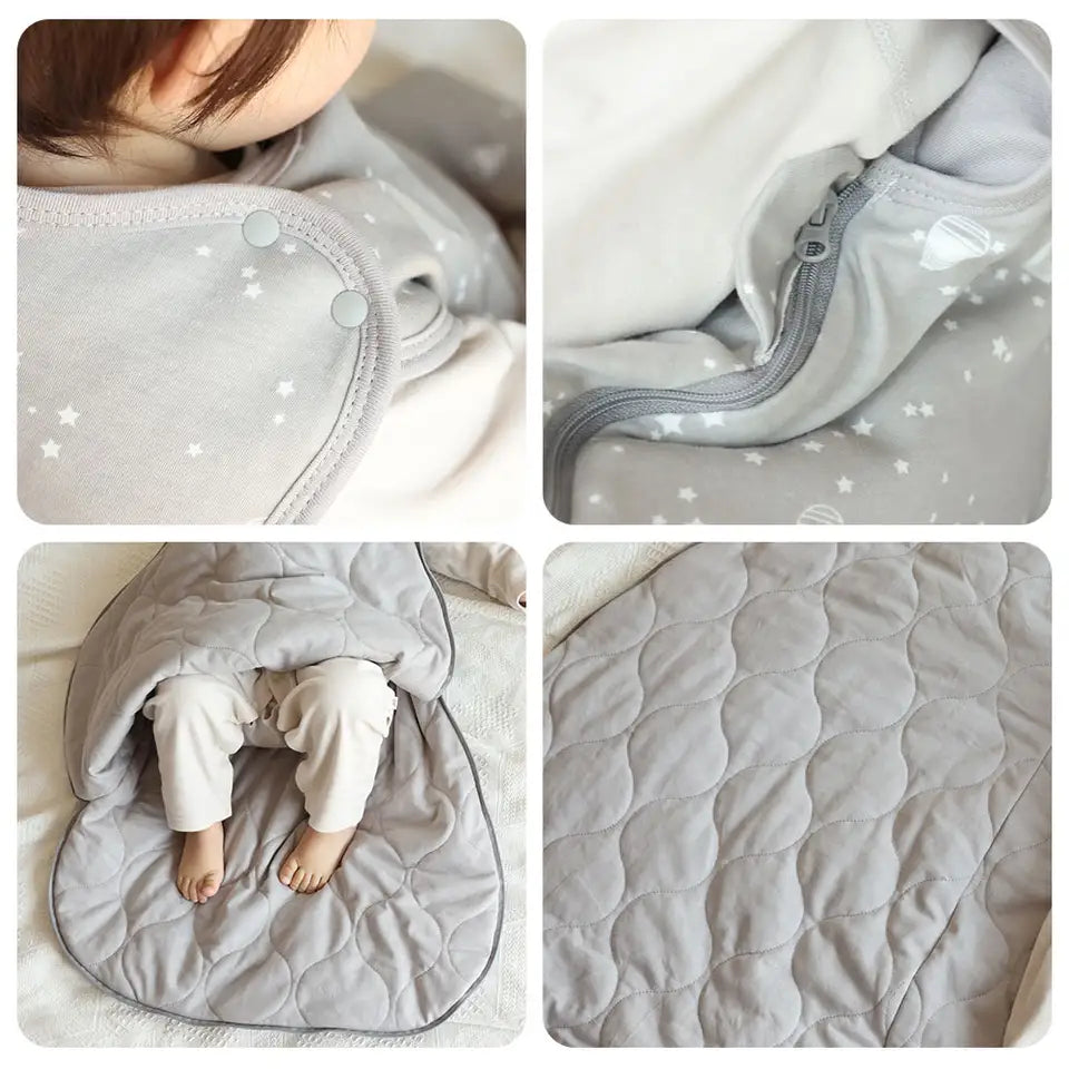 Baby Sleeping Bag Sleeveless Spring Baby Sleepsacks 3-24Months Kids Sleepwear Cute Animal Print Anti-Kick Blanket 2.5Tog