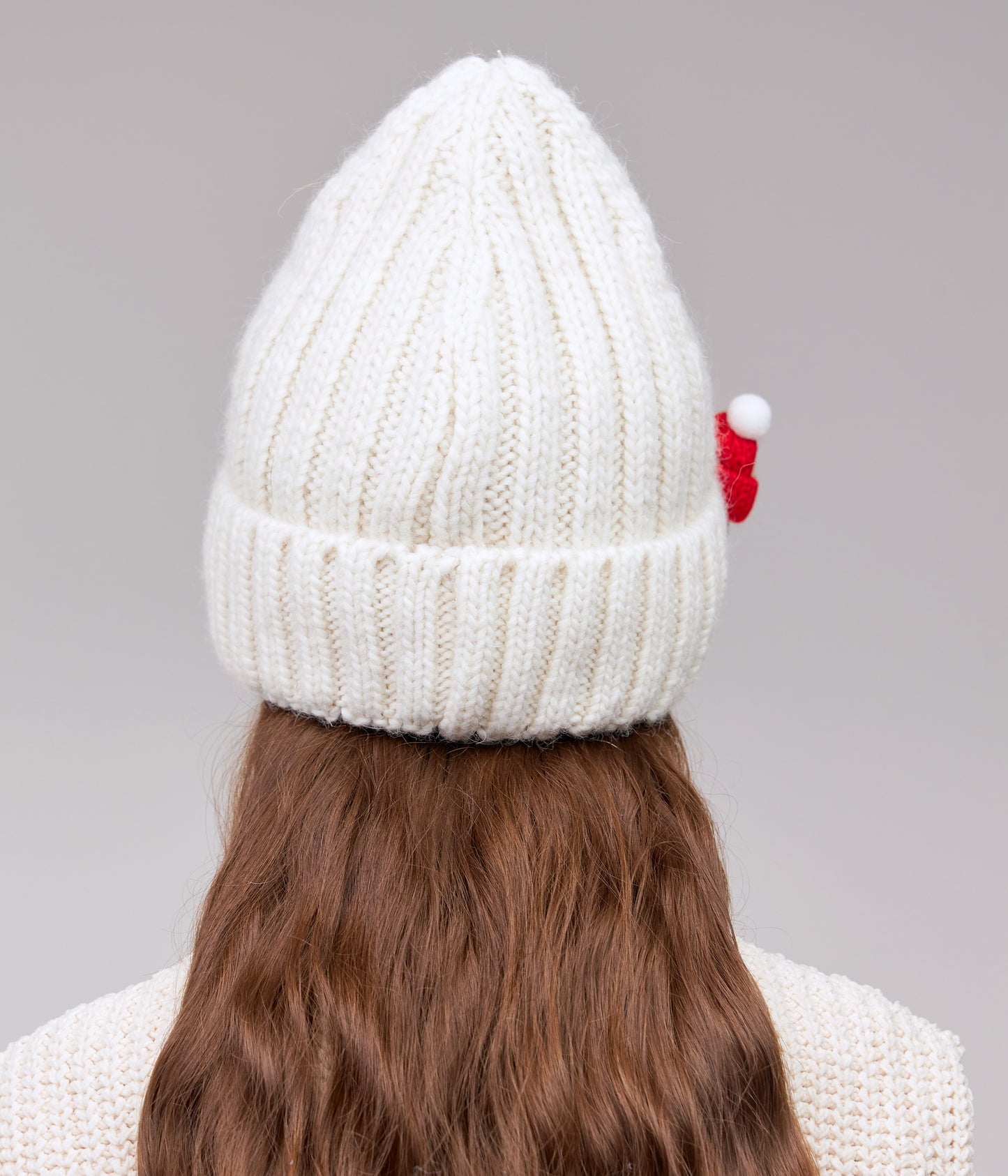 10125 Girls’ Winter Knit Hat with Sewn-On Appliqués | Size 54–56 cm | Ages 6–12 Years | Baby Alpaca, Wool | 100% Cotton Lining