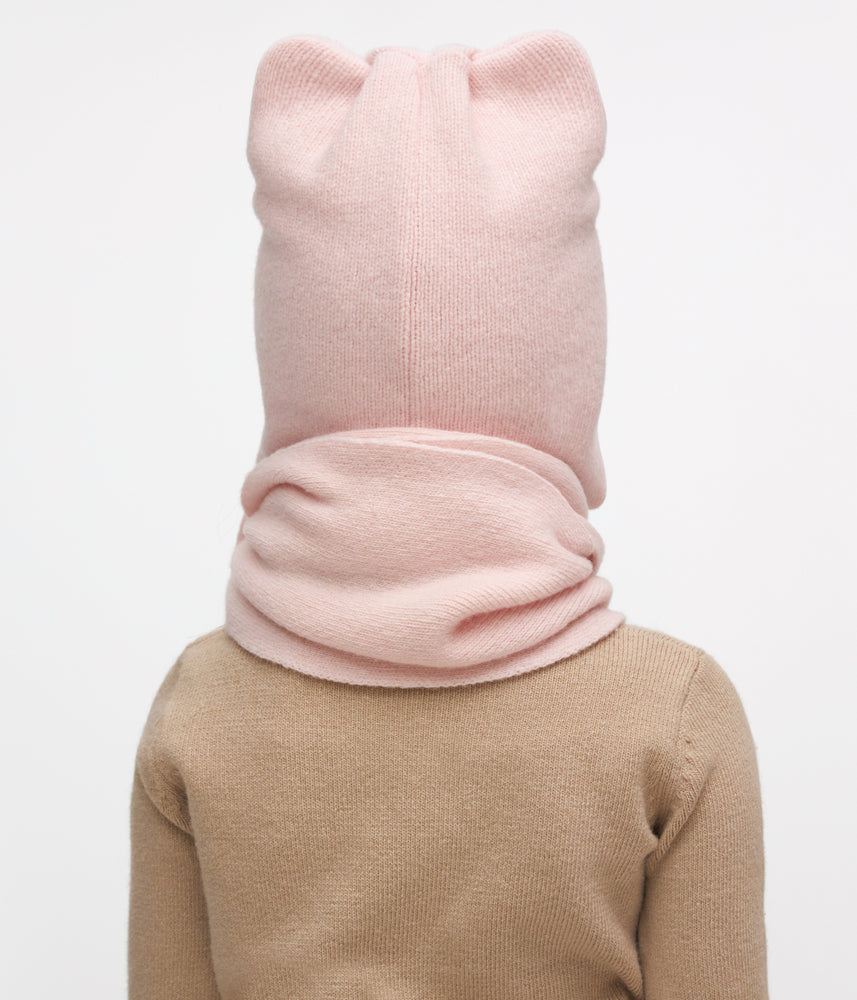 11261 Girls’ Warm Winter Hat with Ears, Tie Strings & Unicorn Rhinestone Design | 18–36 Months | Cashmere Wool Blend, Cotton Lining
