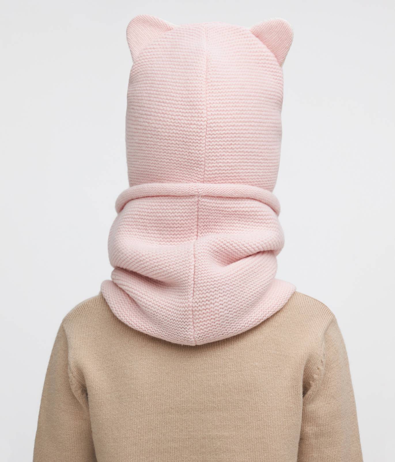 11461 Girls’ Winter Hat & Snood Set with Cute Ears and Paw Details – Cashmere & Wool Blend | Ages 3–5 Years (52–54 cm) | 100% Cotton Lining