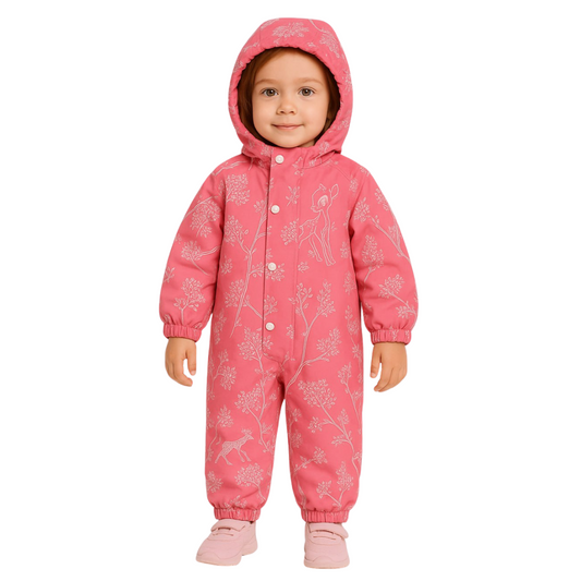 201   Girls’ Mid-Season Membrane Suit – Jacket with Hood and Pants | Waterproof & Windproof | Cotton Lining | Sizes 92–116 (2–6 Years)