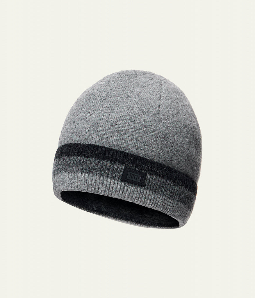 60543 Boys’ Winter Wool Blend Hat with Stripes – Cashmere & Wool | Sizes 54–56 | Ages 6–12 Years