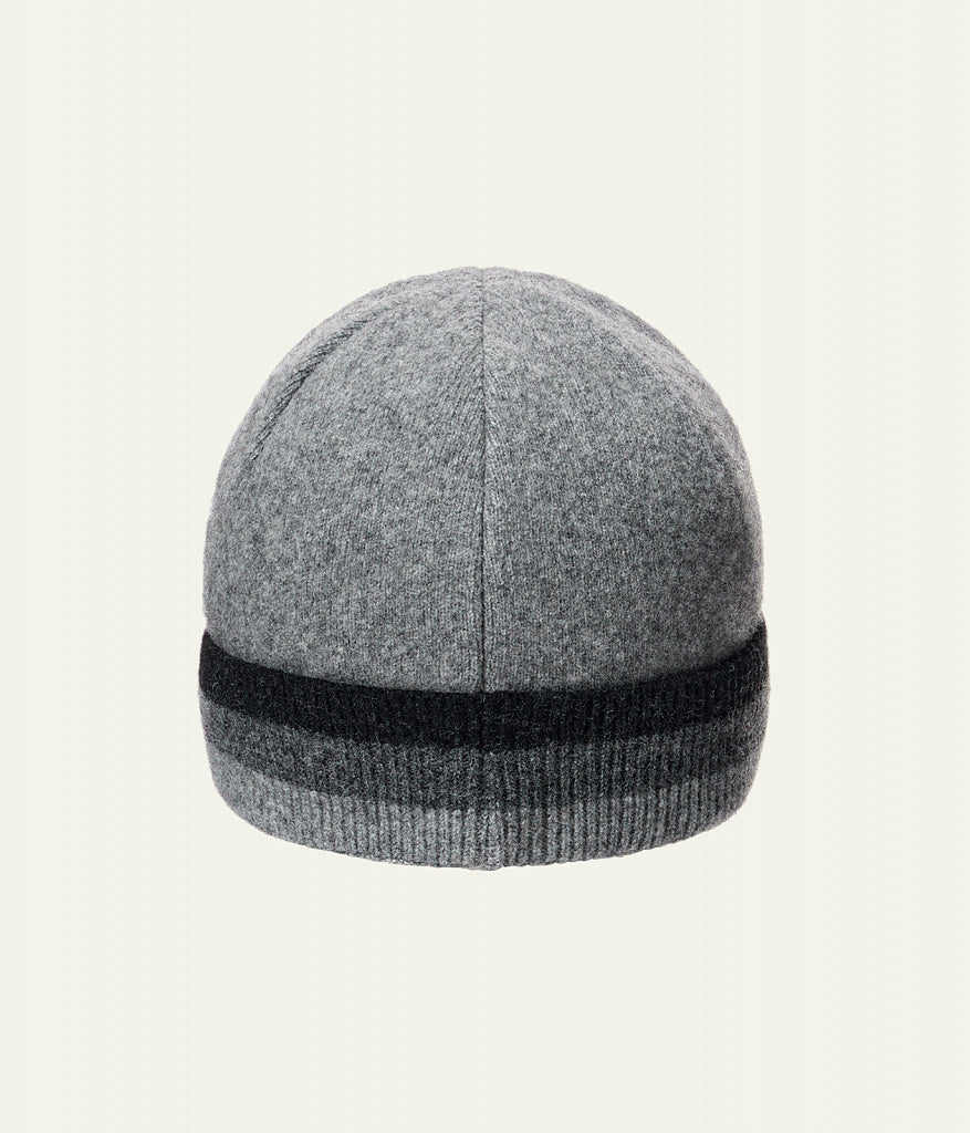 60543 Boys’ Winter Wool Blend Hat with Stripes – Cashmere & Wool | Sizes 54–56 | Ages 6–12 Years
