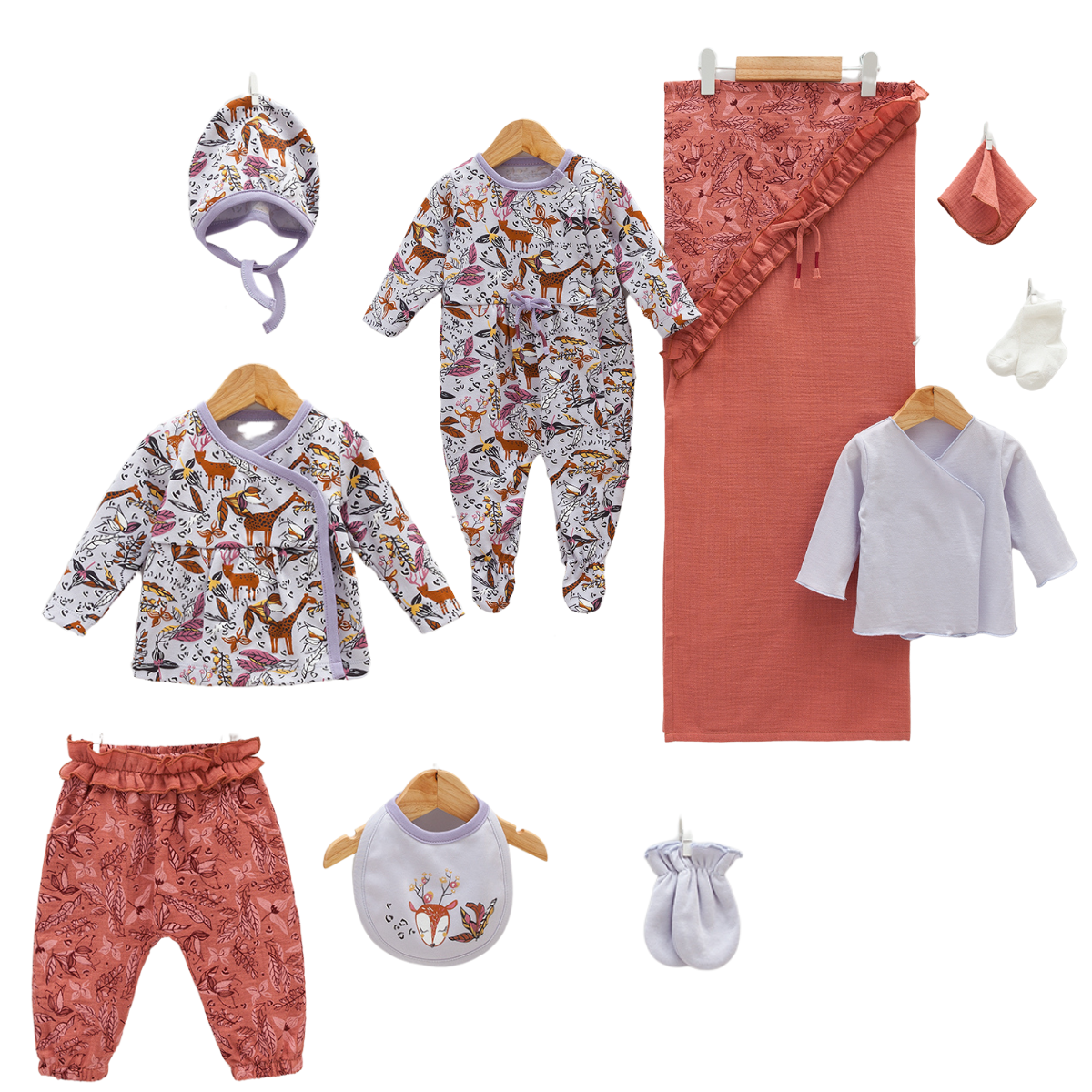 colourful newborn set cotton