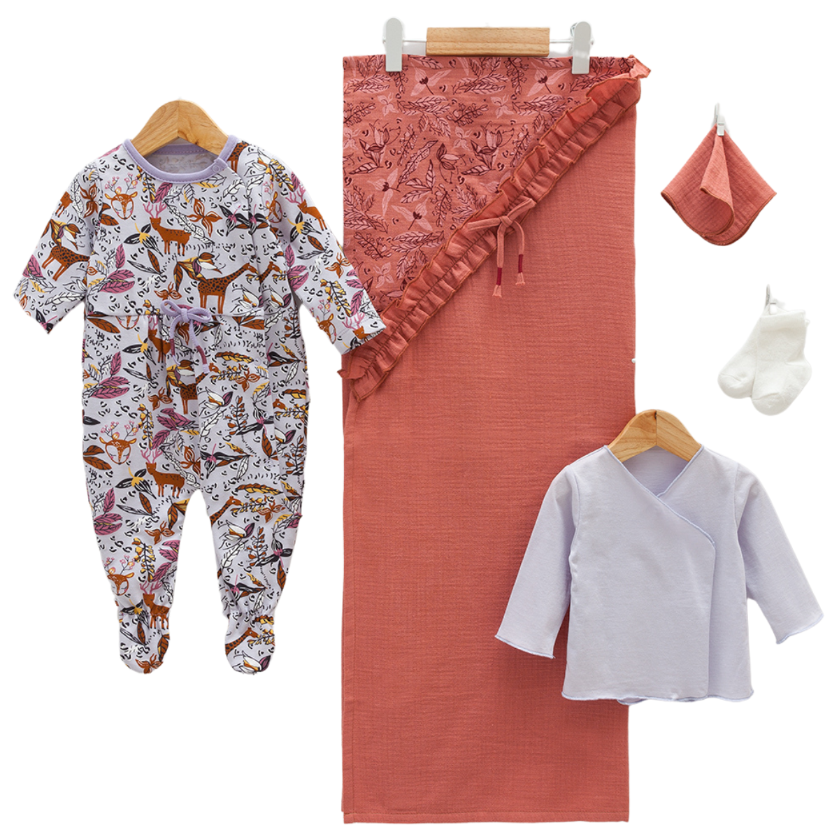 colourful newborn set soft