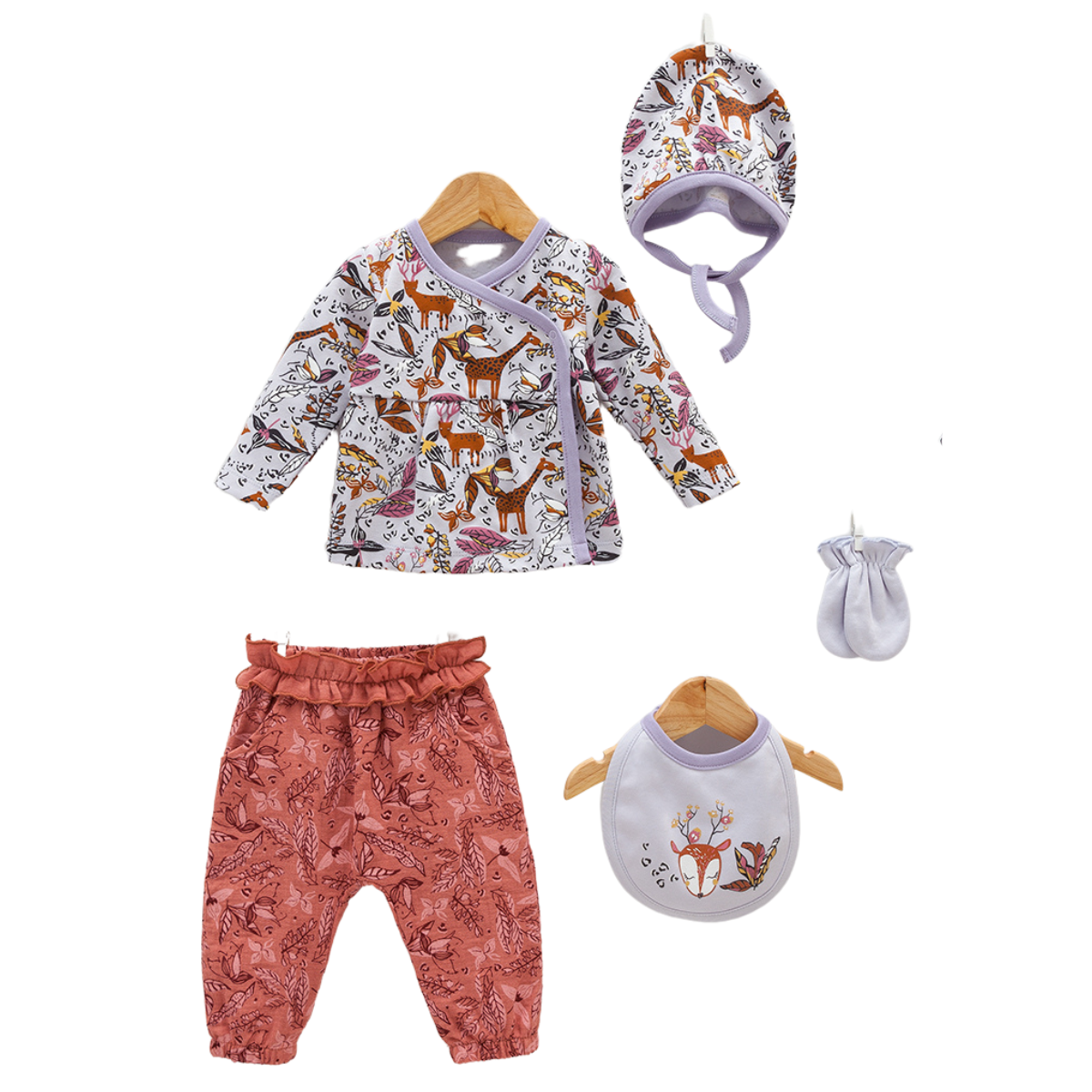 colourful newborn set for girl