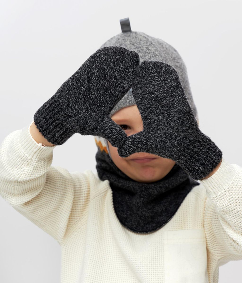 10117 Boys’ Knitted Winter Balaclava – Soft Wool Blend with Geometric Stripe Design| Ages 18-30 Months, 5-6, 7-8 Years | Sizes 50–52, 54-55, 55-56  | Up to –10°C