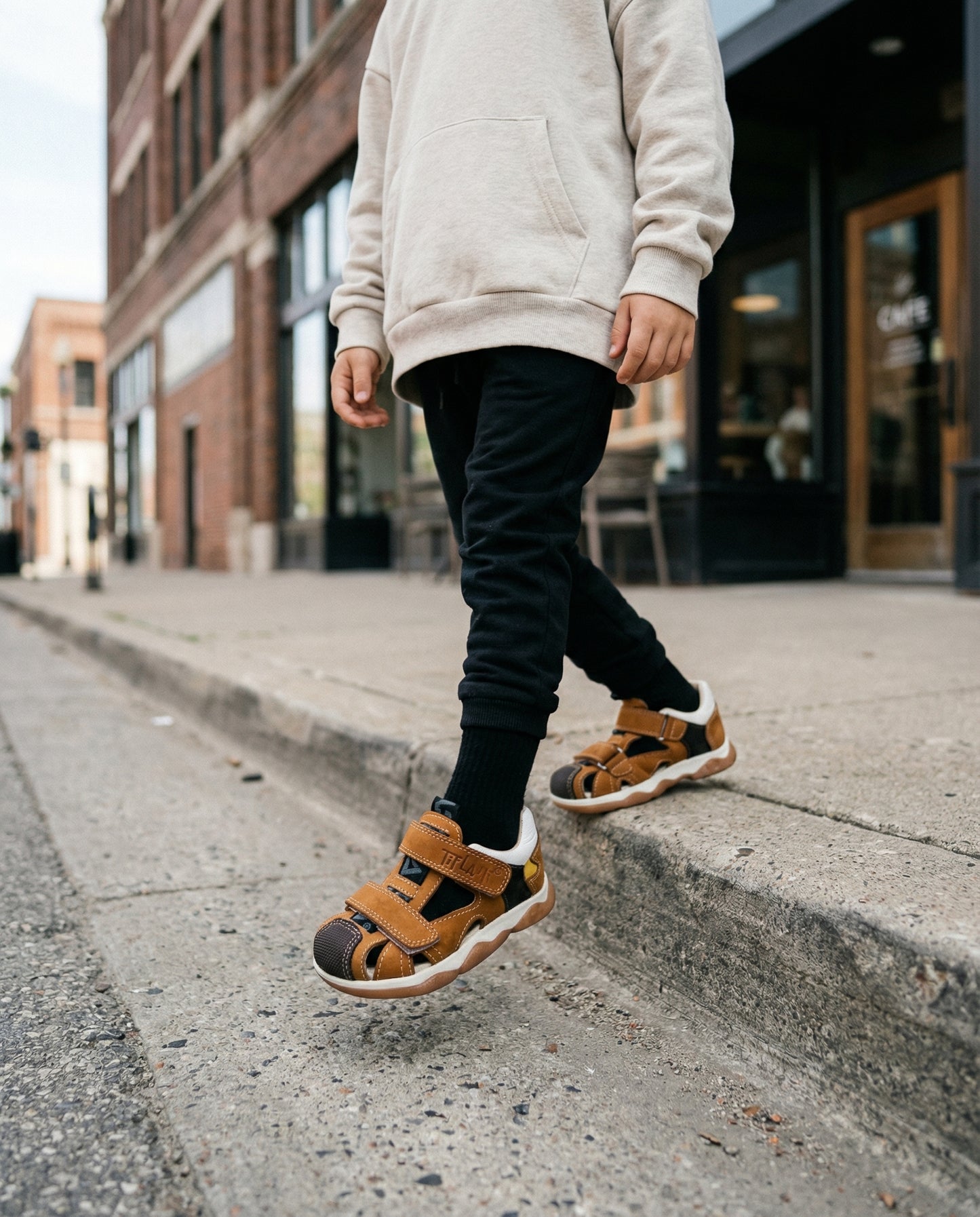 107 Tiflani Leather Anatomical Sandals for Boys | Closed Toe & Heel | Arch Support | Perfect Indoor Shoes for School or Daycare | Summer Shoes | 6 Colors | Sizes 21–30