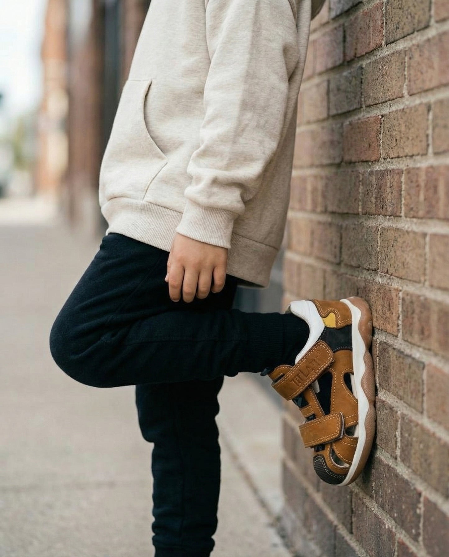 107 Tiflani Leather Anatomical Sandals for Boys | Closed Toe & Heel | Arch Support | Perfect Indoor Shoes for School or Daycare | Summer Shoes | 6 Colors | Sizes 21–30