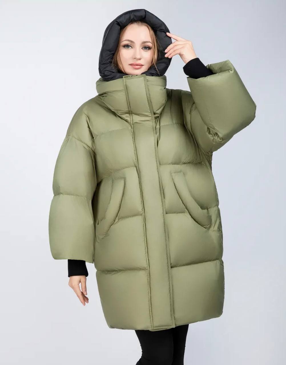 318 Women’s Long Down Coat Snowimage | Natural Duck Down | Up to −25°C | Oversized Fit
