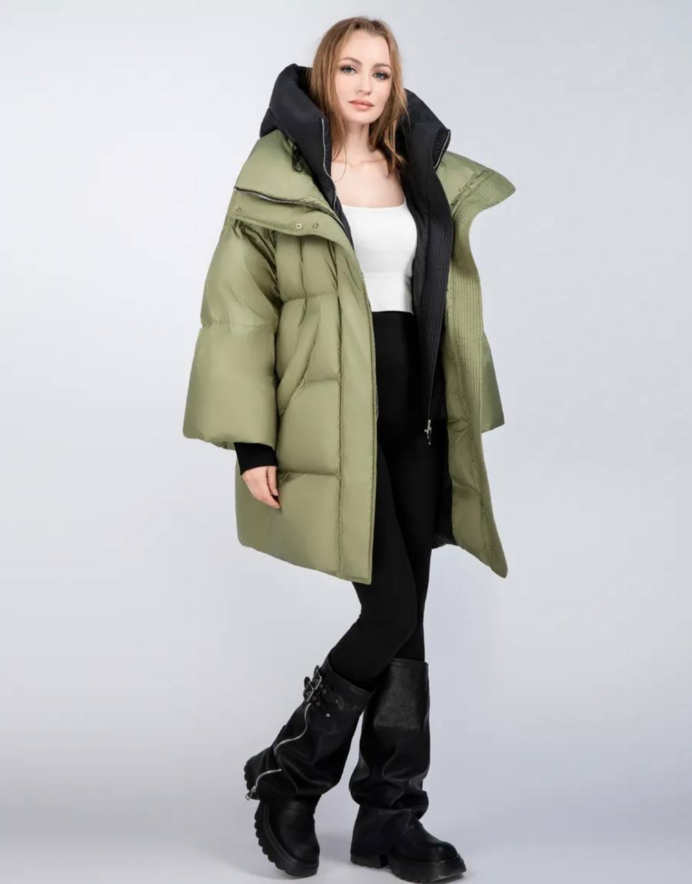 318 Women’s Long Down Coat Snowimage | Natural Duck Down | Up to −25°C | Oversized Fit