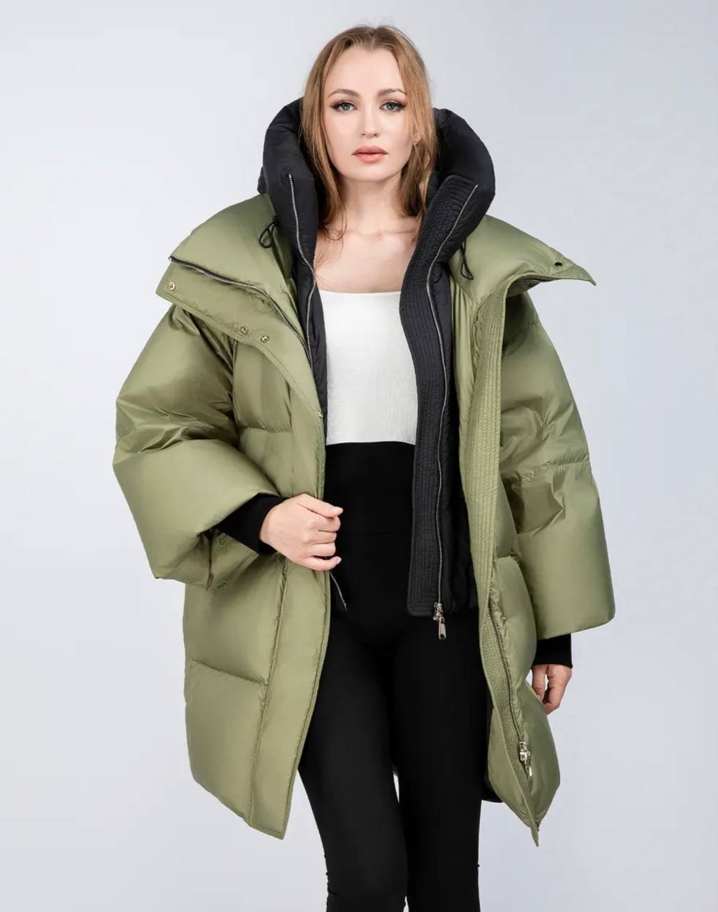 318 Women’s Long Down Coat Snowimage | Natural Duck Down | Up to −25°C | Oversized Fit