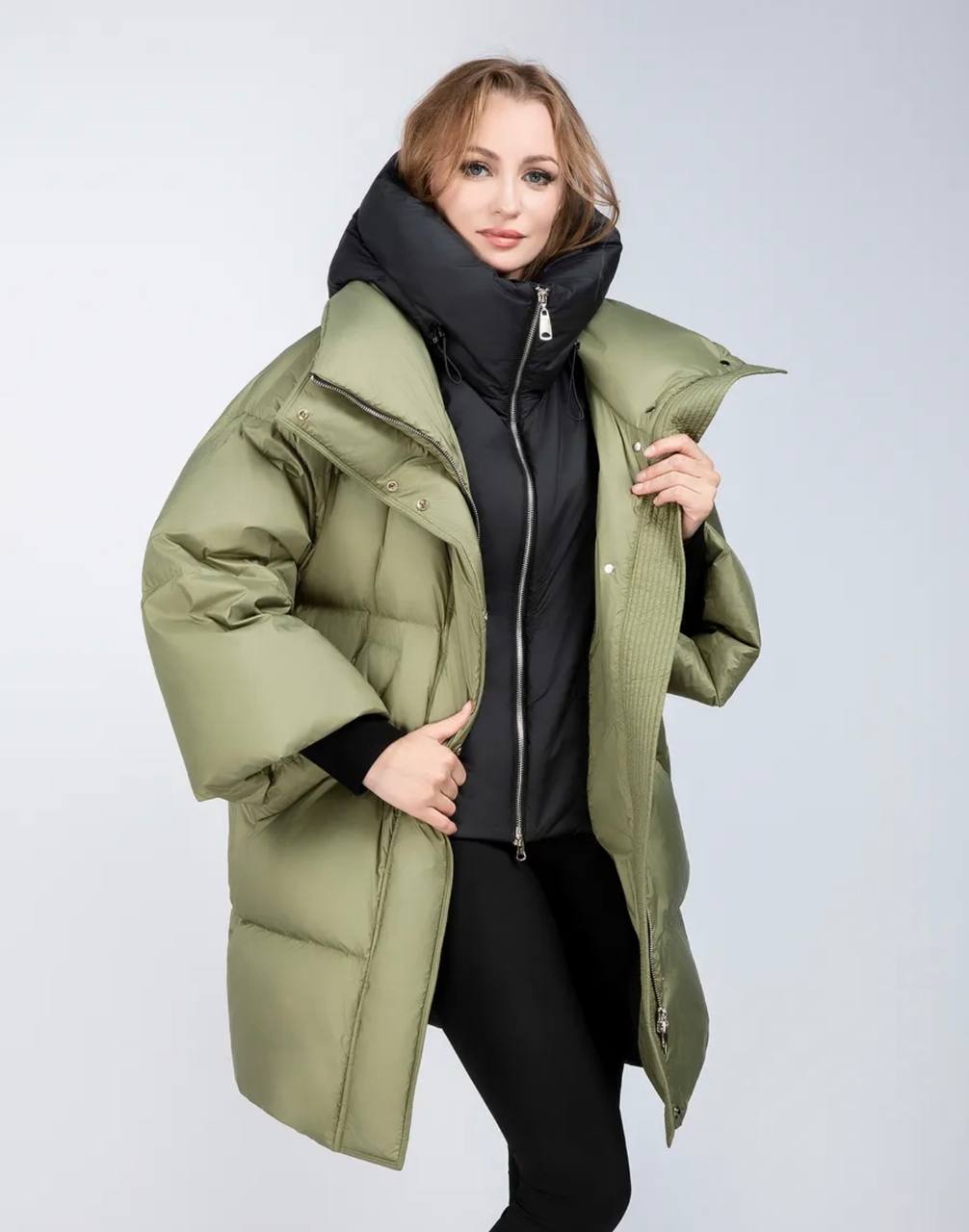 318 Women’s Long Down Coat Snowimage | Natural Duck Down | Up to −25°C | Oversized Fit