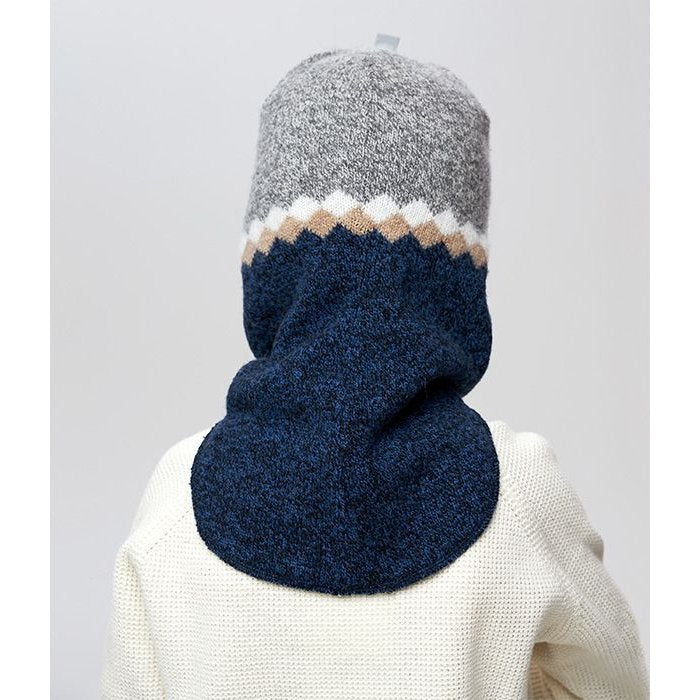 10117 Boys’ Knitted Winter Balaclava – Soft Wool Blend with Geometric Stripe Design| Ages 18-30 Months, 5-6, 7-8 Years | Sizes 50–52, 54-55, 55-56  | Up to –10°C