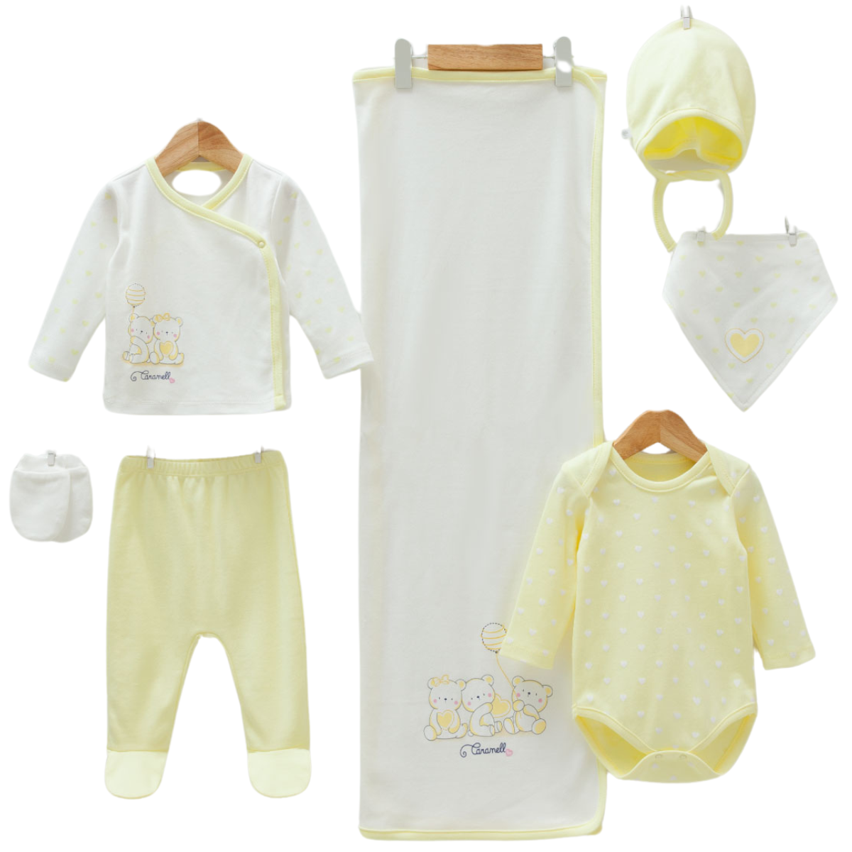 newborn cotton set yellow lemon 2025
